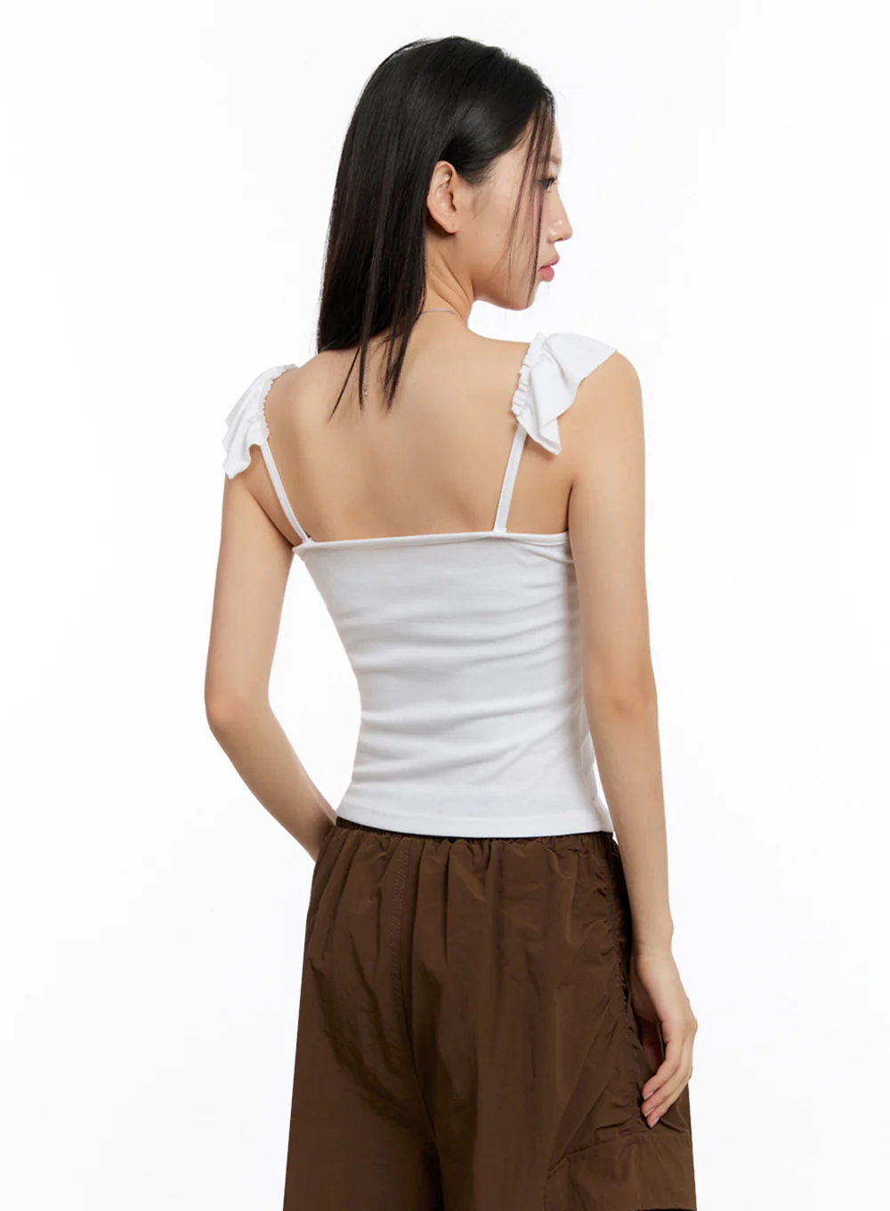 Slim-Fit Frill Tank Top IU509 - Image 9