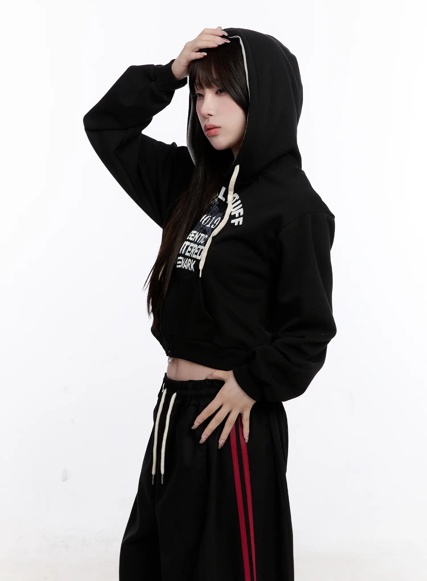 Slim-Fit Graphic Zip Hoodie CO501 - Image 5