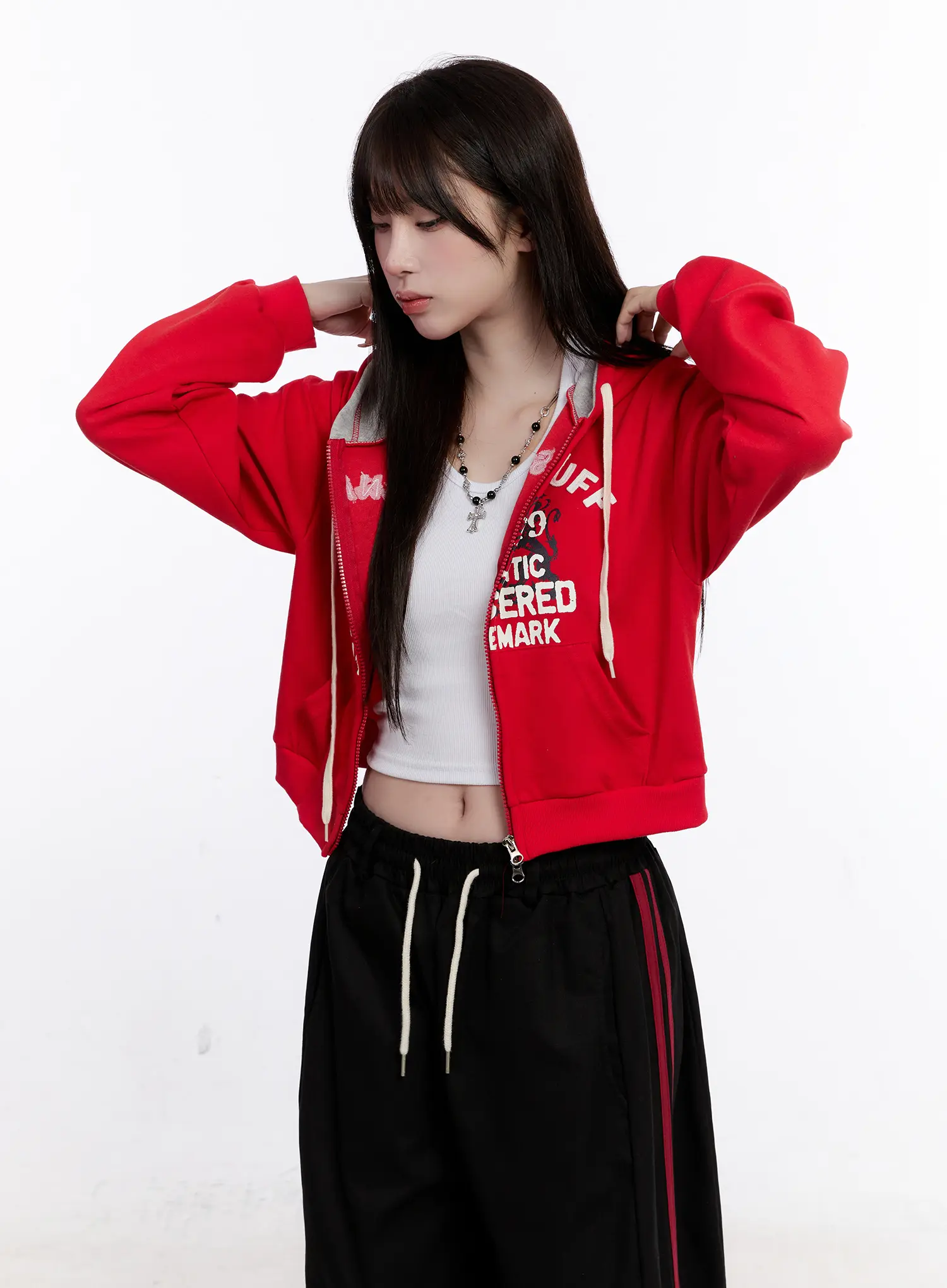 Slim-Fit Graphic Zip Hoodie CO501 - Image 8
