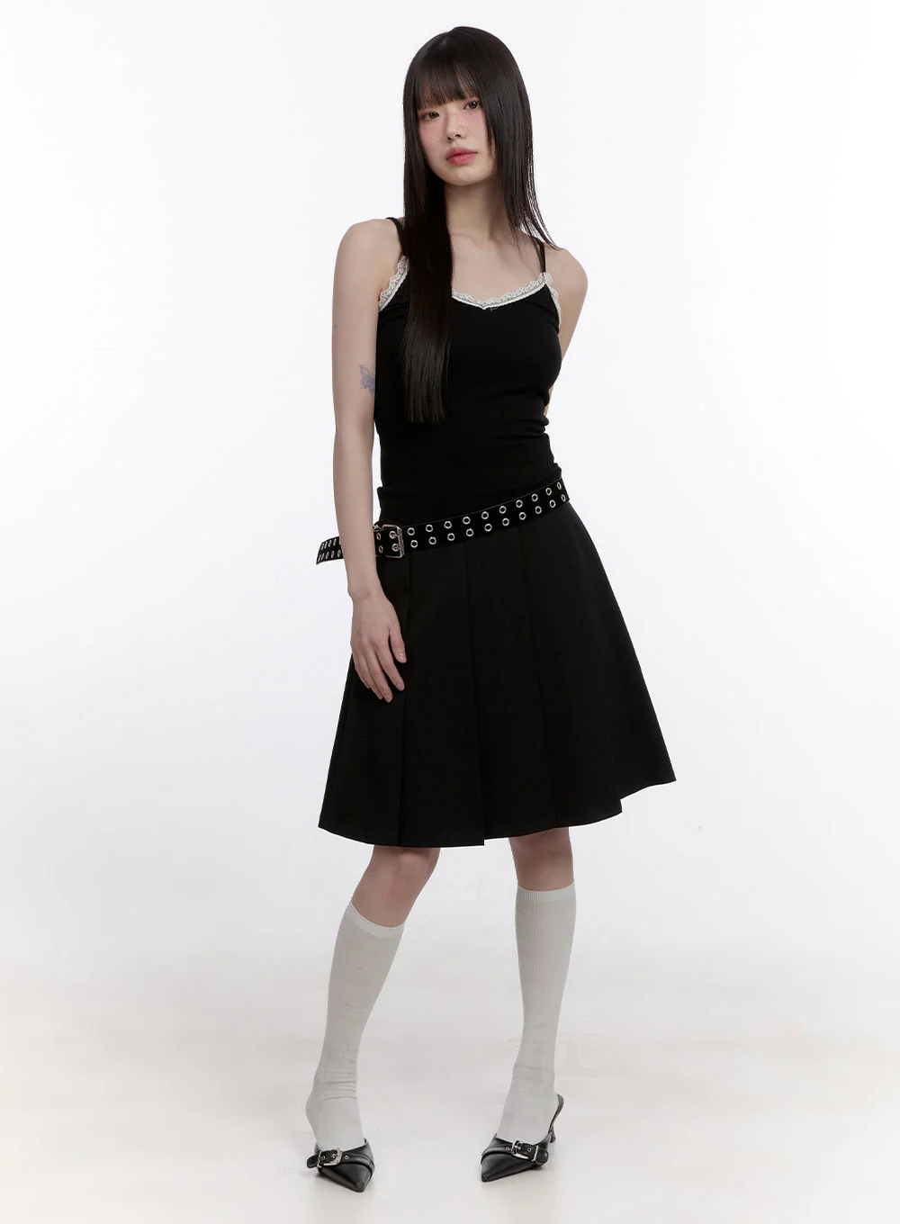 Slim-Fit Lace-Trim Cami CF512 - Image 3