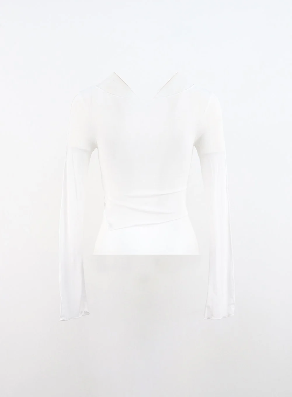 Slim Fit Long Sleeve Crop Tee IN310 - Image 9