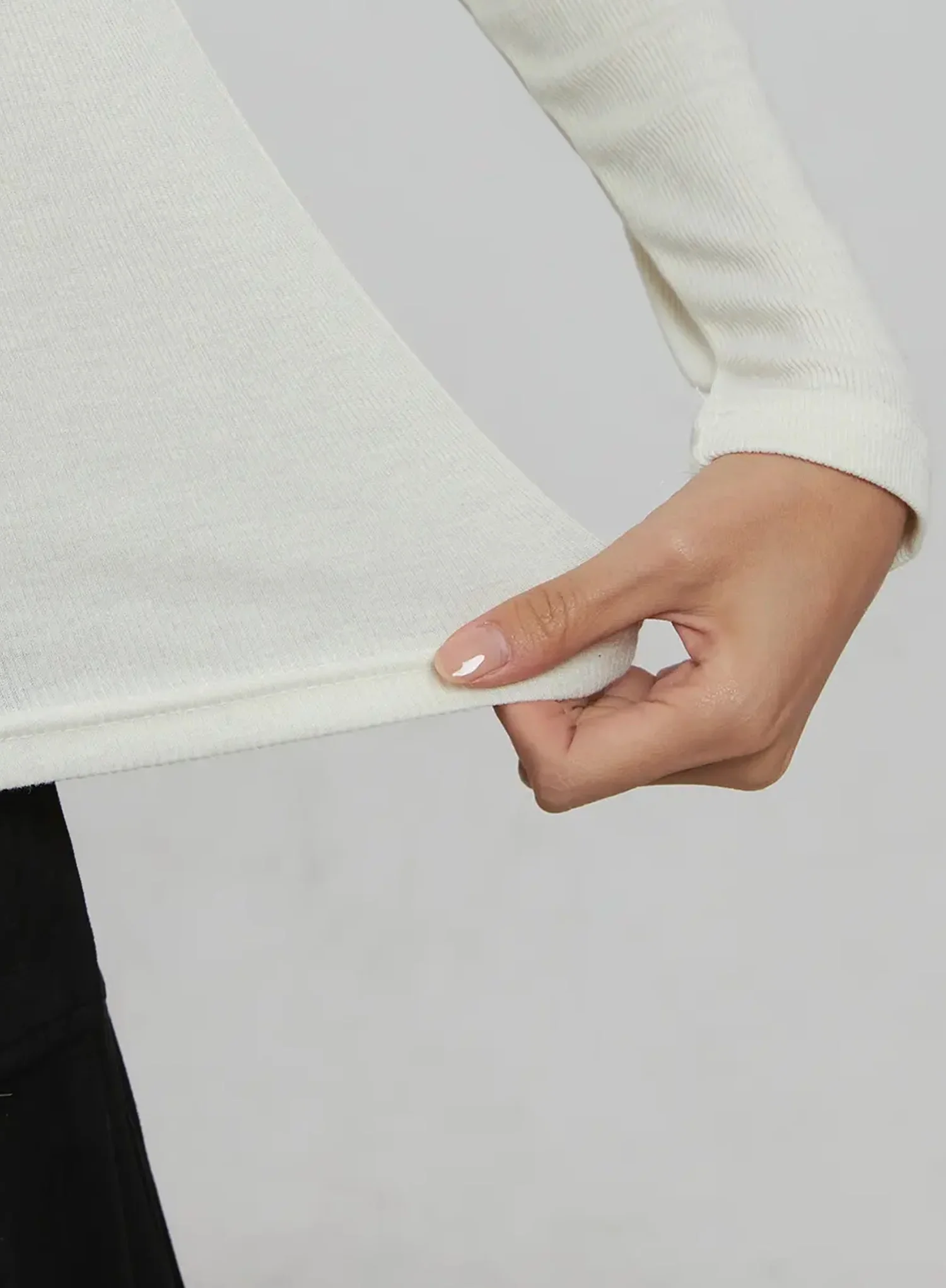Slim Fit Ribbed Top IJ509 - Image 6