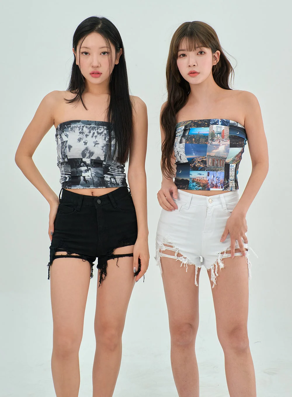 Slim Fit Ripped Shorts BY303 - Image 6