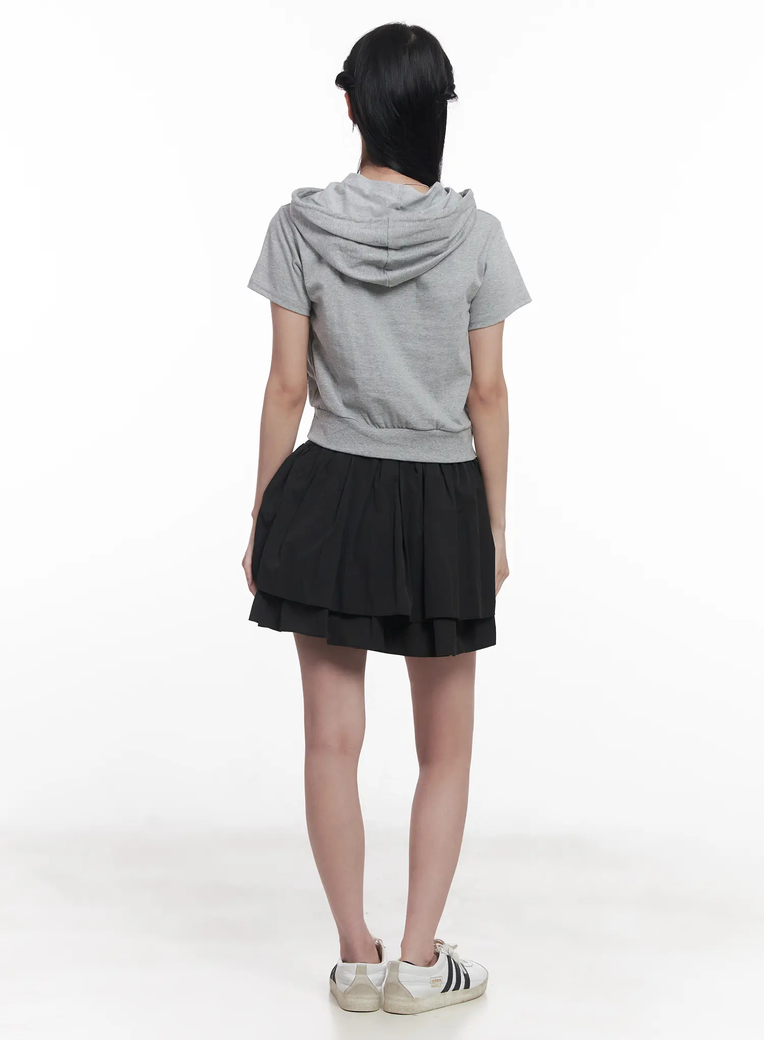 Slim-Fit Short-Sleeve Hoodie CU525 - Image 8