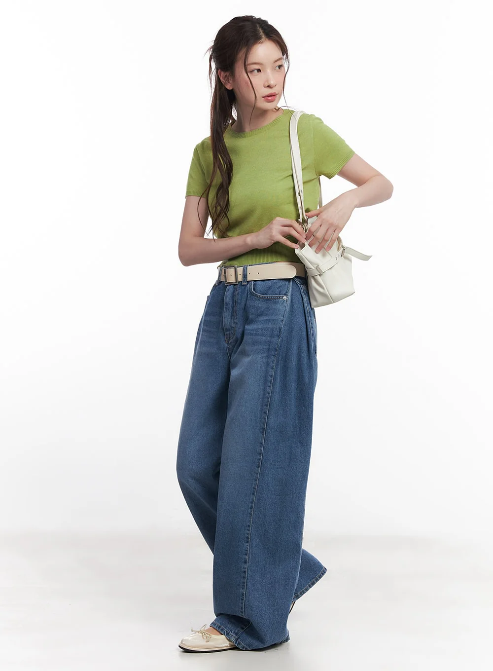 Slim-Fit Short Sleeve Sweater CY519 - Image 9