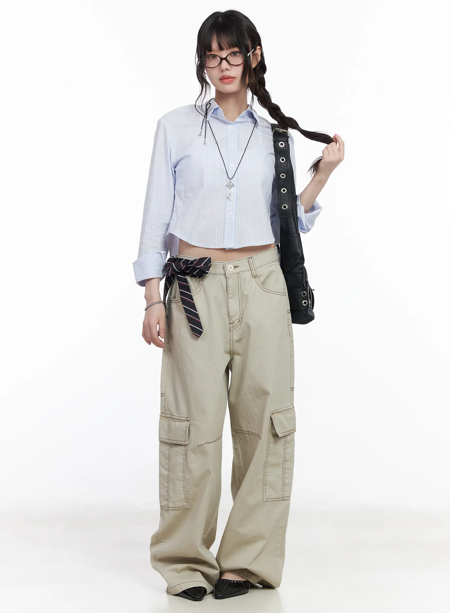 Slim-Fit Striped Collared Shirt CM526 - Image 3