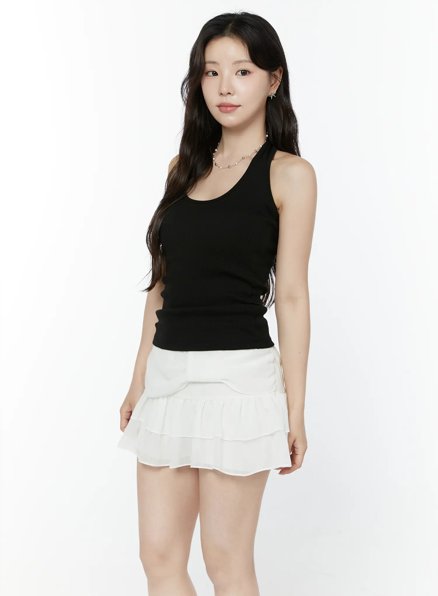 Slim Ribbed Halter Top IY511 - Image 11