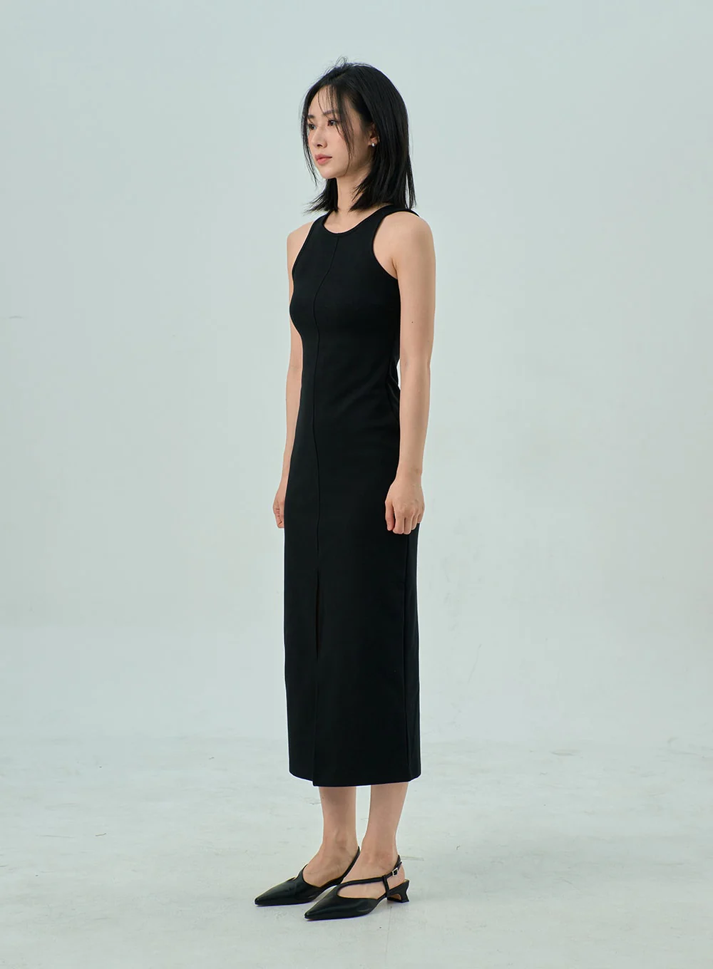 Slit Sleeveless Maxi Dress OY310 - Image 10