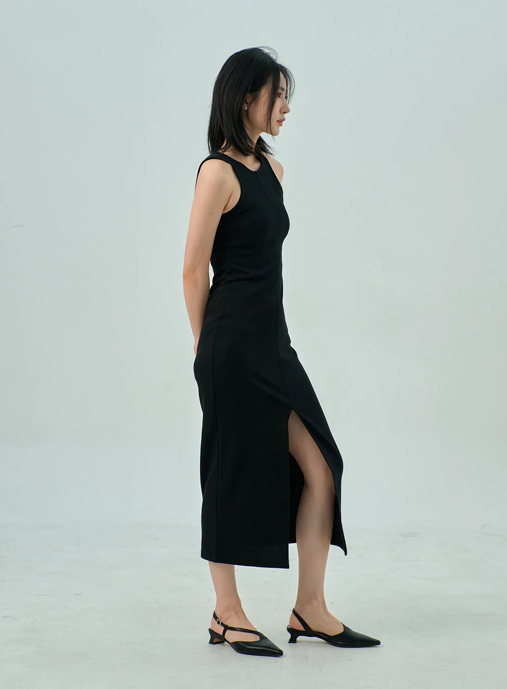 Slit Sleeveless Maxi Dress OY310 - Image 2