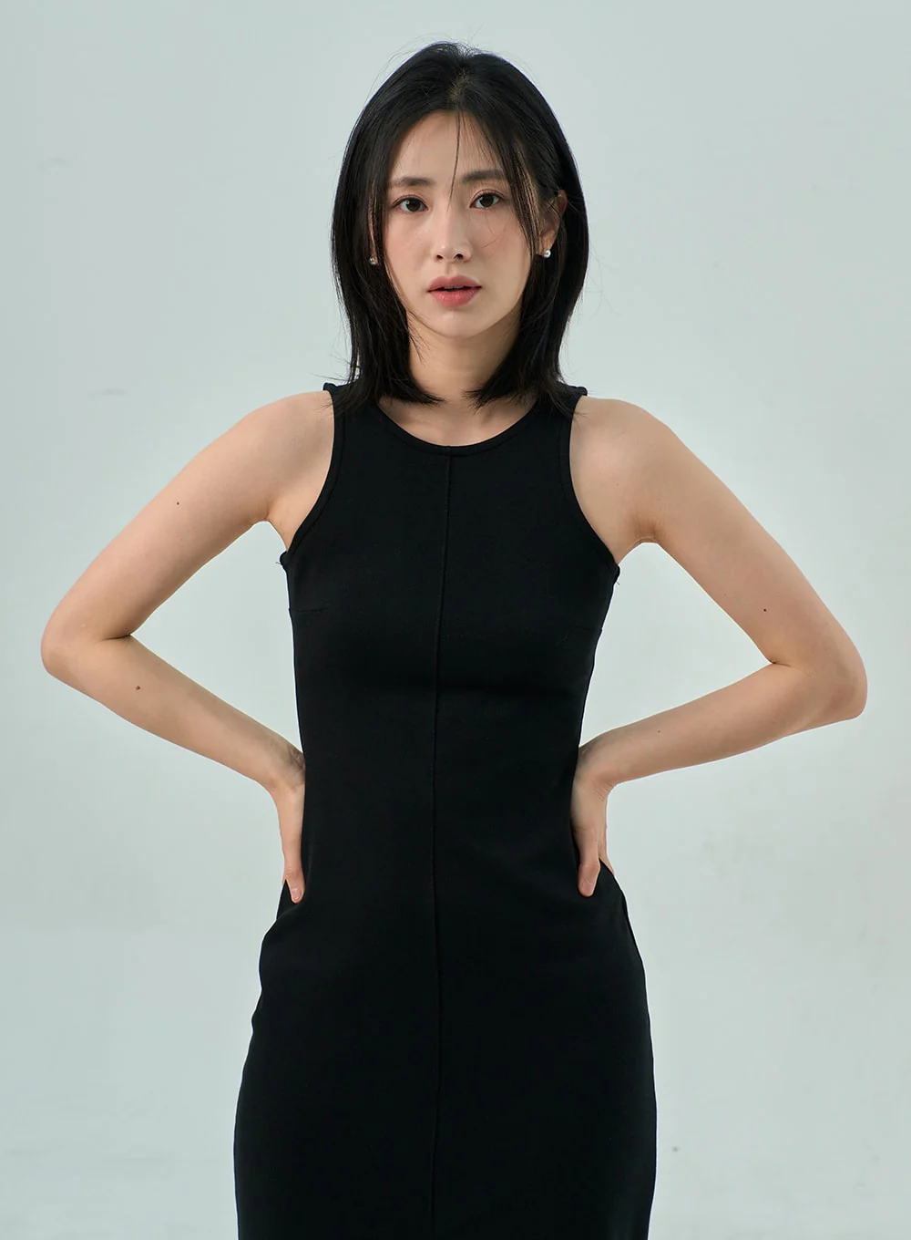Slit Sleeveless Maxi Dress OY310 - Image 3