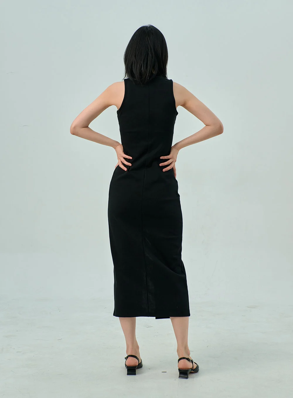 Slit Sleeveless Maxi Dress OY310 - Image 6