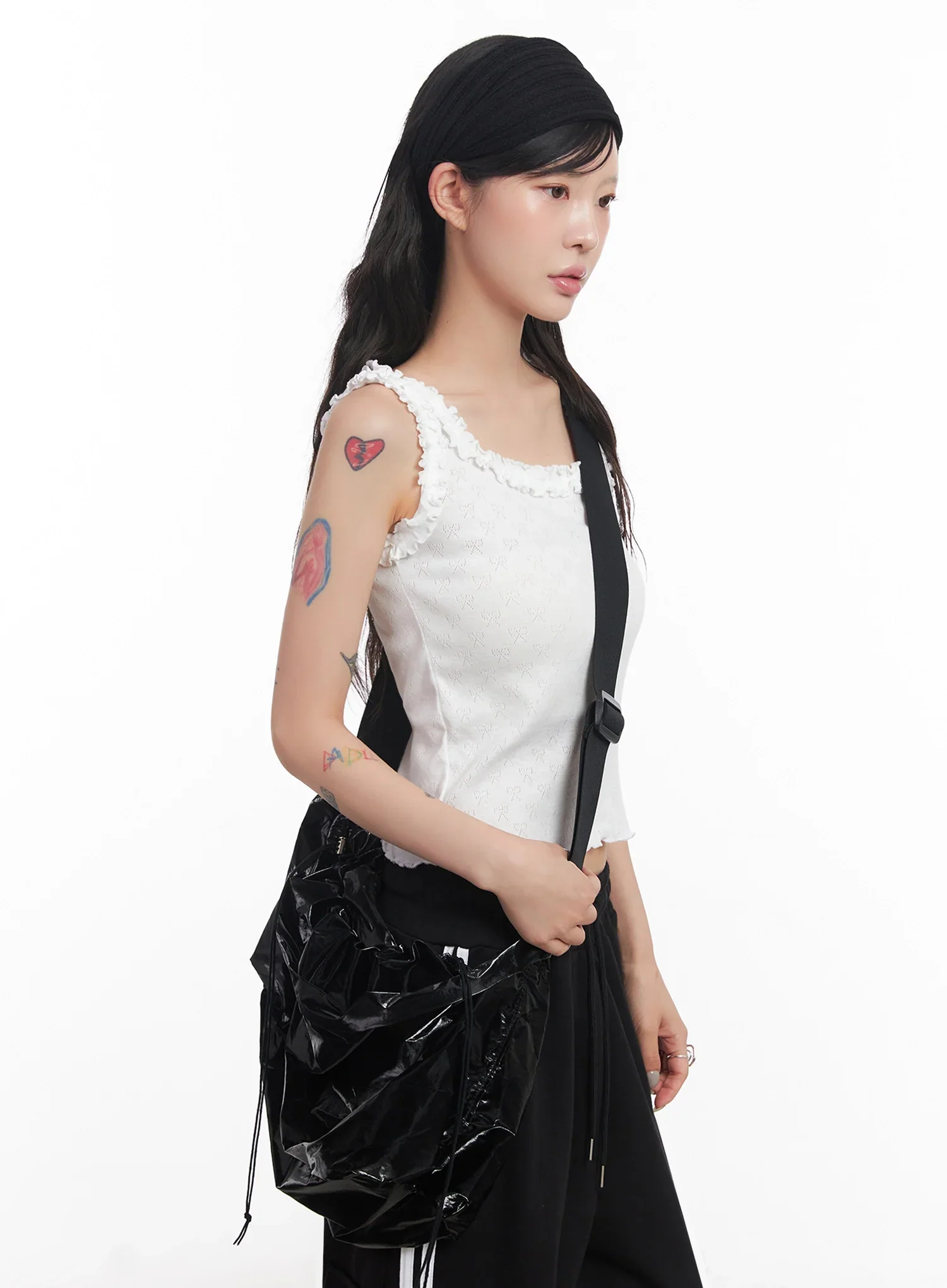 Slouchy Gloss Crossbody Bag IC503 - Image 6