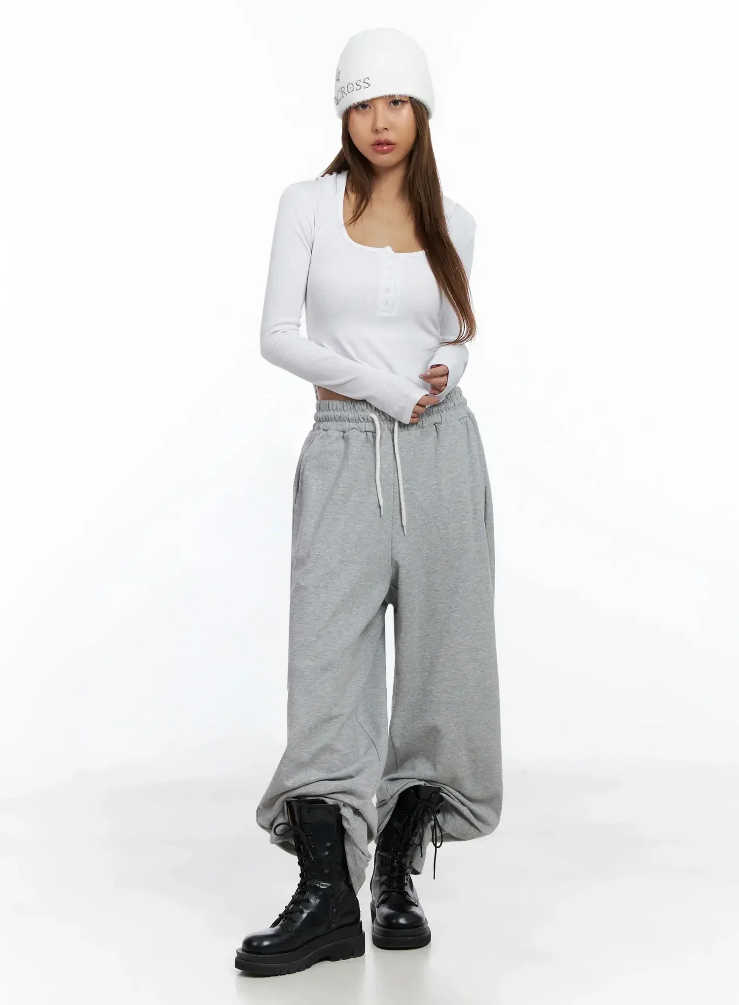 Snap Detail Sweatpants ID503 - Image 12