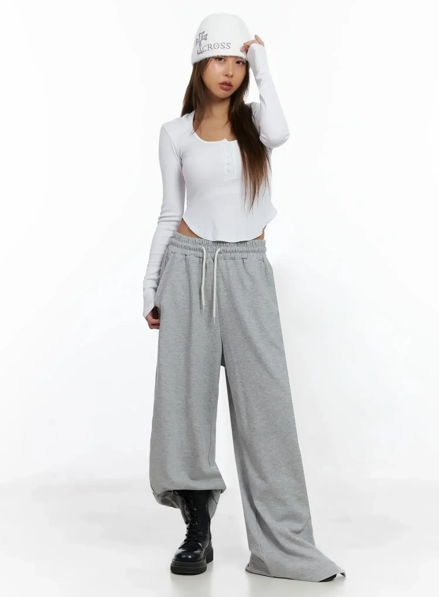 Snap Detail Sweatpants ID503 - Image 3