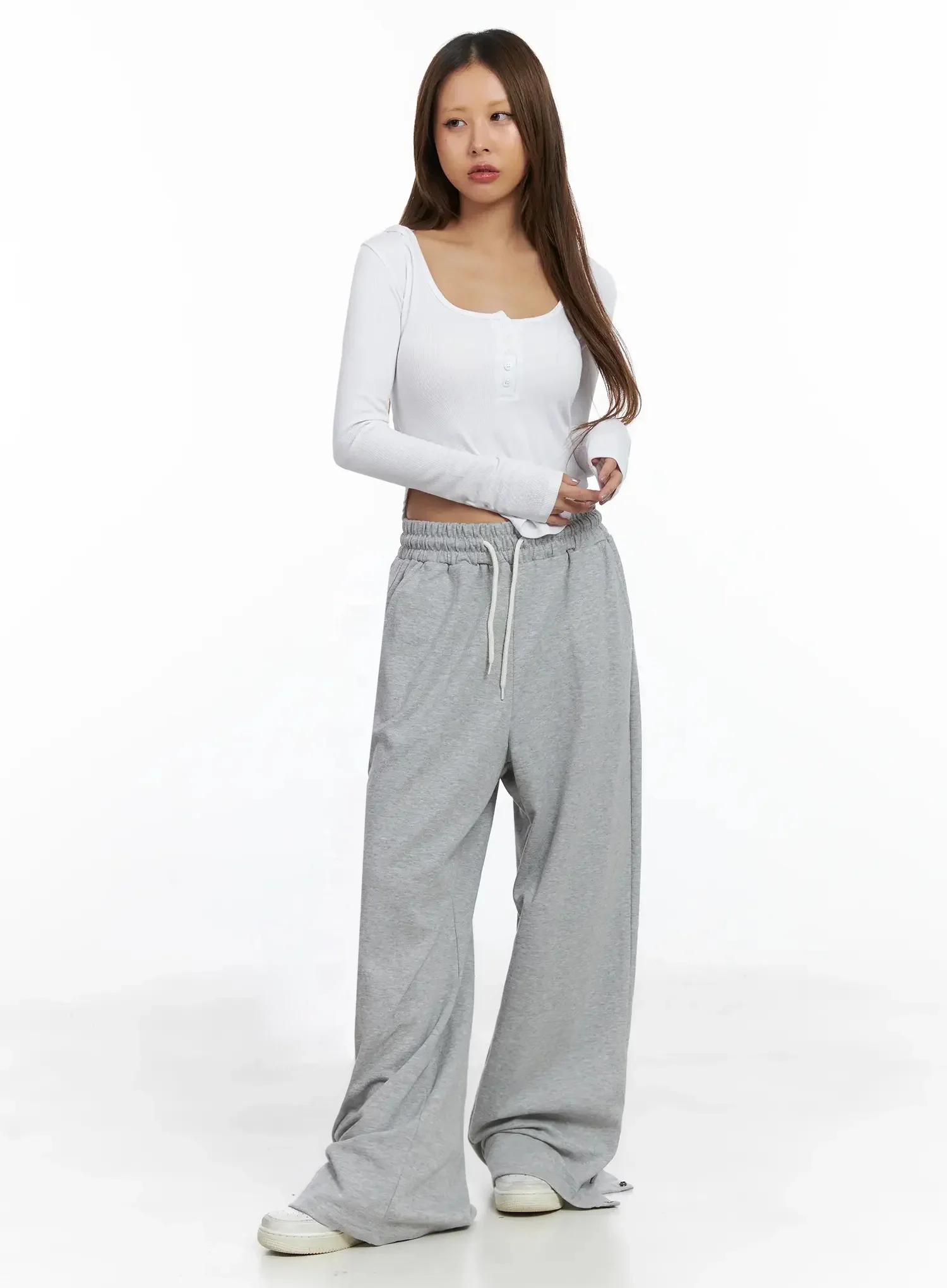 Snap Detail Sweatpants ID503 - Image 7
