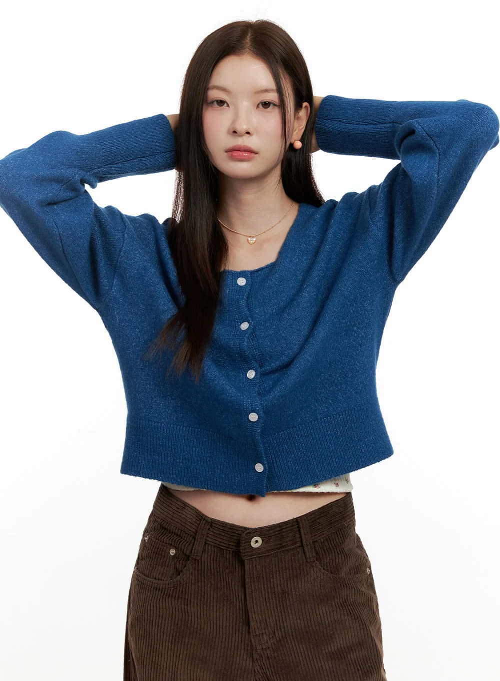 Soft Touch Buttoned Cardigan ON422 - Image 11