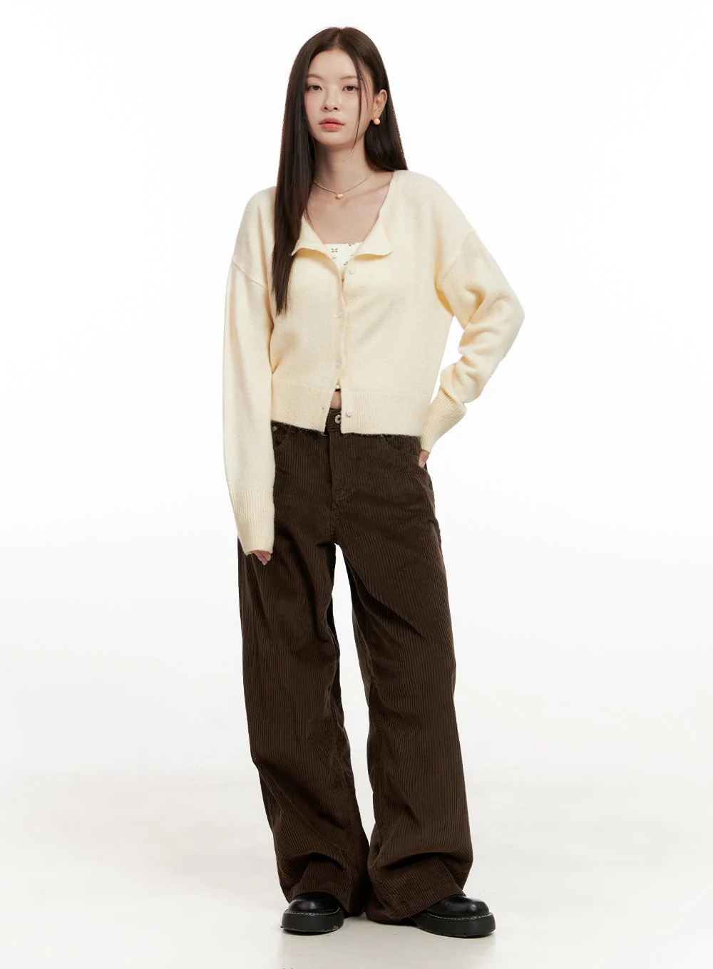 Soft Touch Buttoned Cardigan ON422 - Image 2