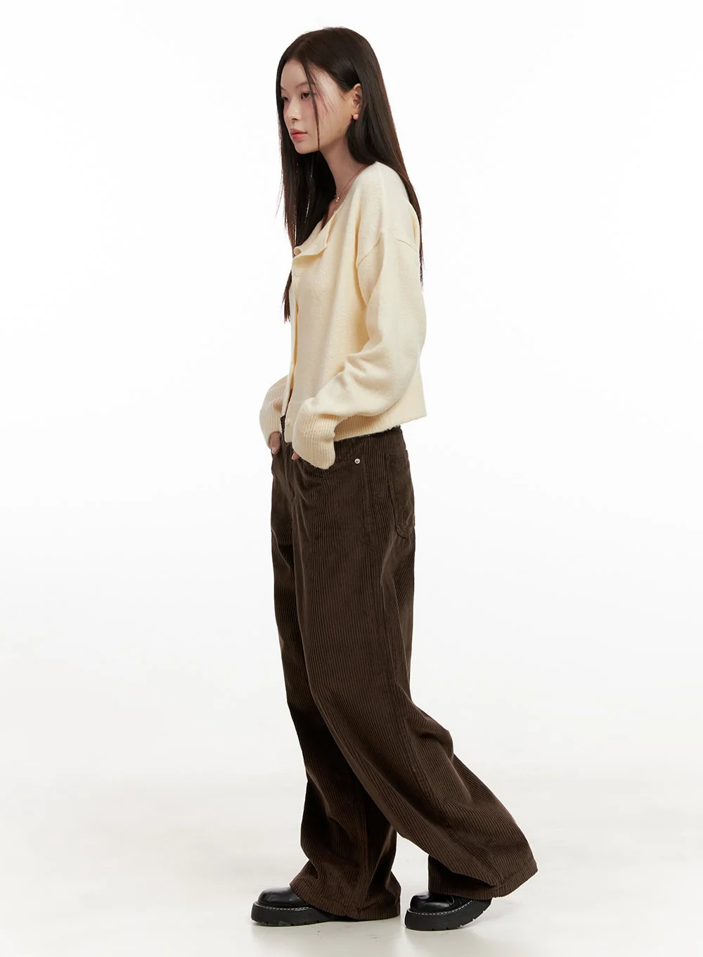 Soft Touch Buttoned Cardigan ON422 - Image 3