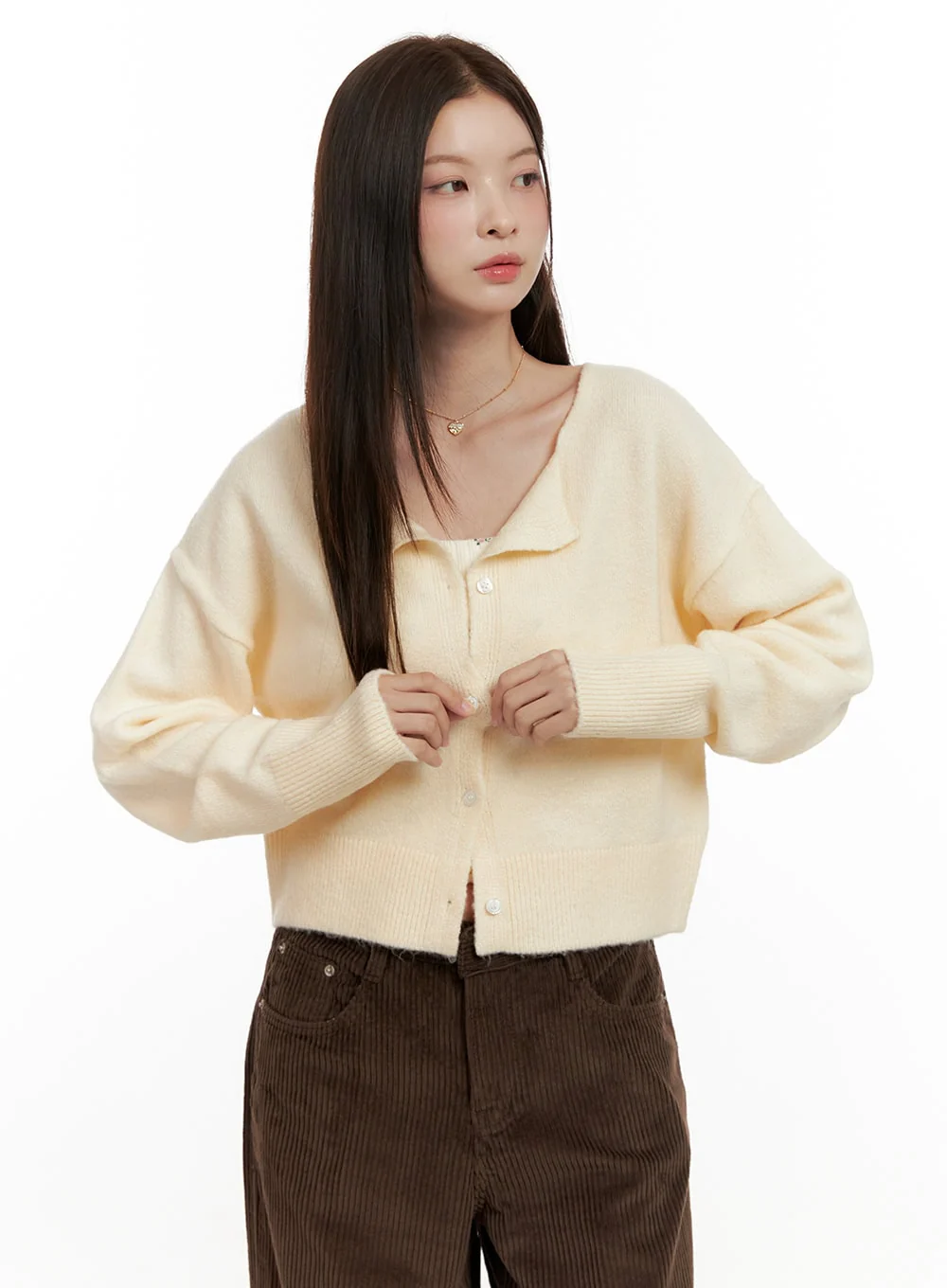 Soft Touch Buttoned Cardigan ON422 - Image 5