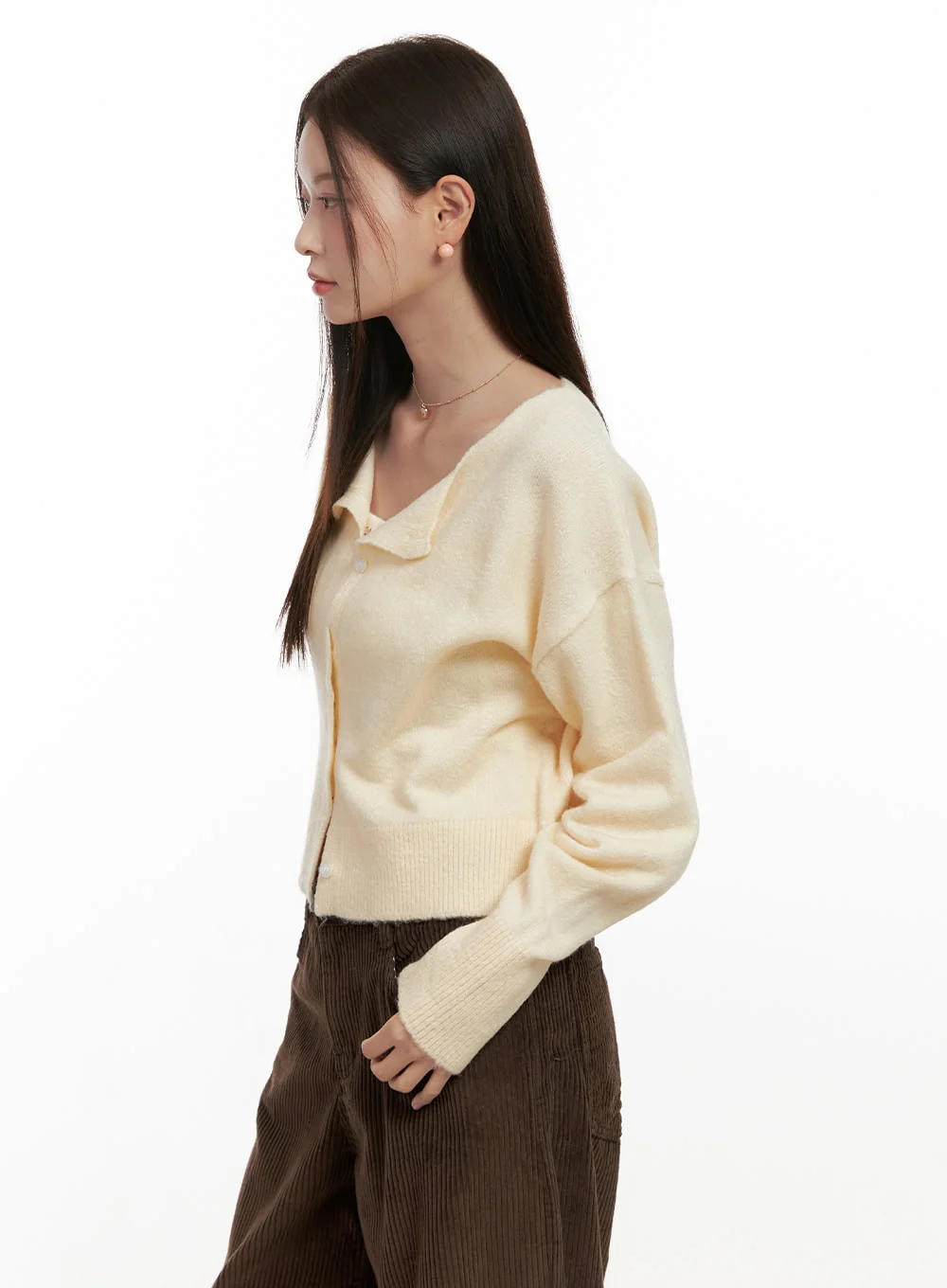 Soft Touch Buttoned Cardigan ON422 - Image 6