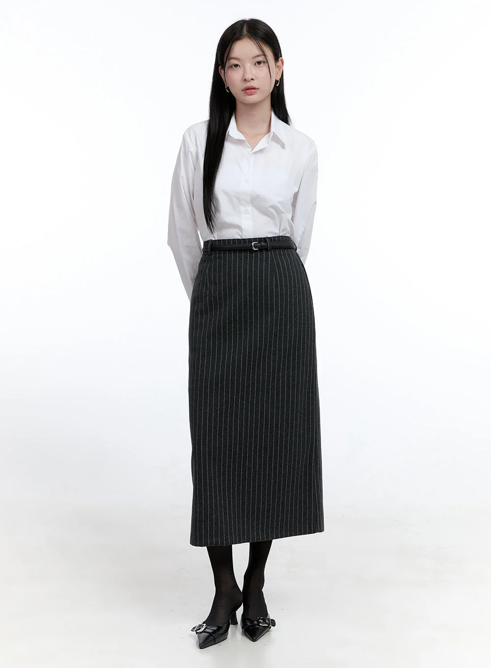 Solid Basics Long-Sleeve Shirt OO429 - Image 2