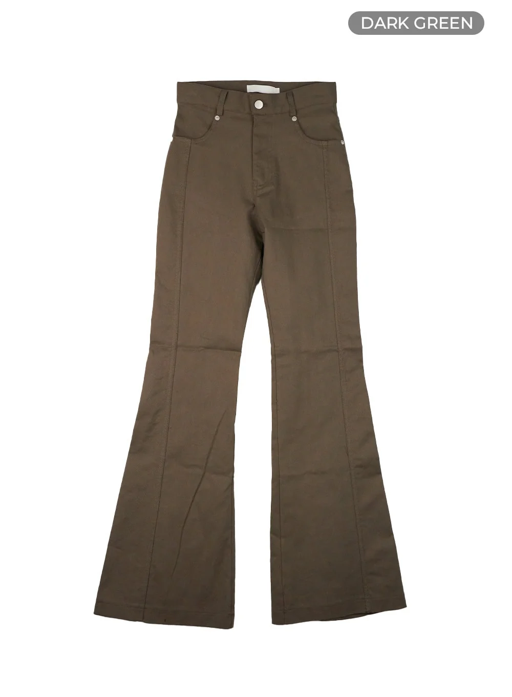 Solid Bootcut Cotton Pants CY430 - Image 8