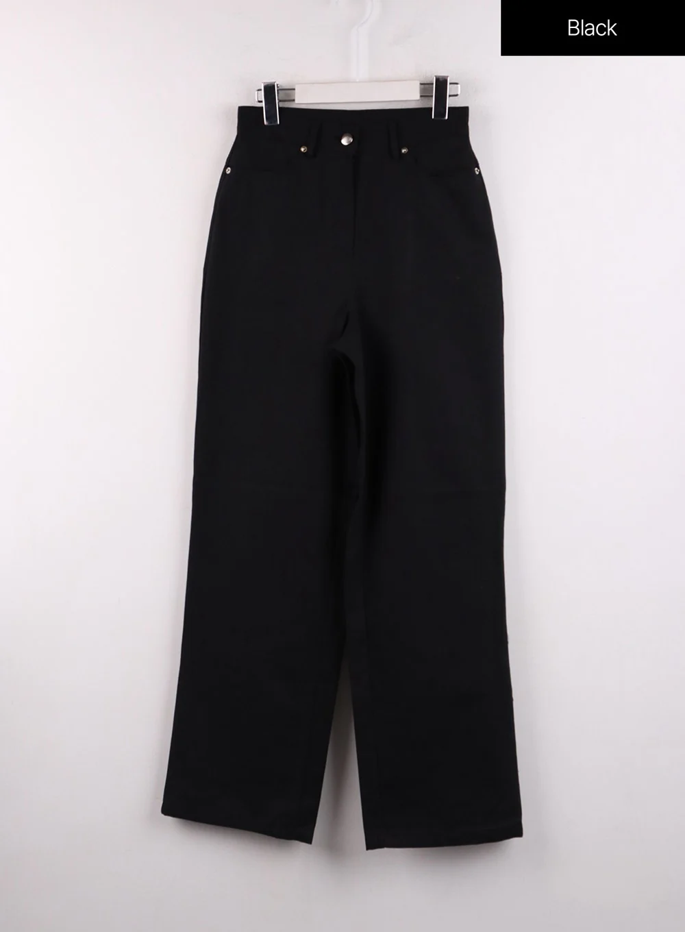 Solid Cotton Straight Pants CF401 - Image 11