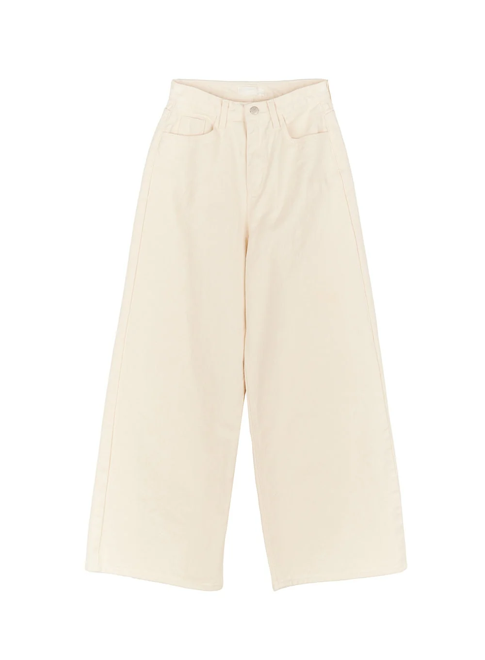 Solid Cotton Wide-Leg Trousers CM521 - Image 11