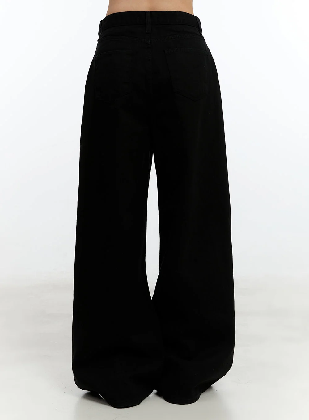 Solid Cotton Wide-Leg Trousers CM521 - Image 7