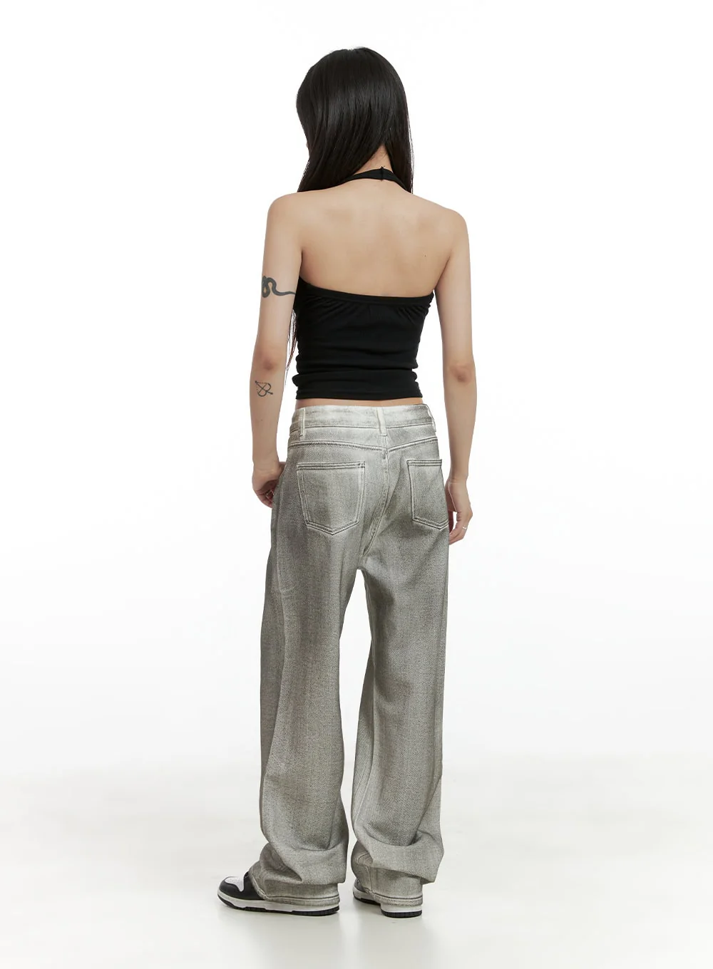 Solid Halter Neck Crop Top CL424 - Image 4