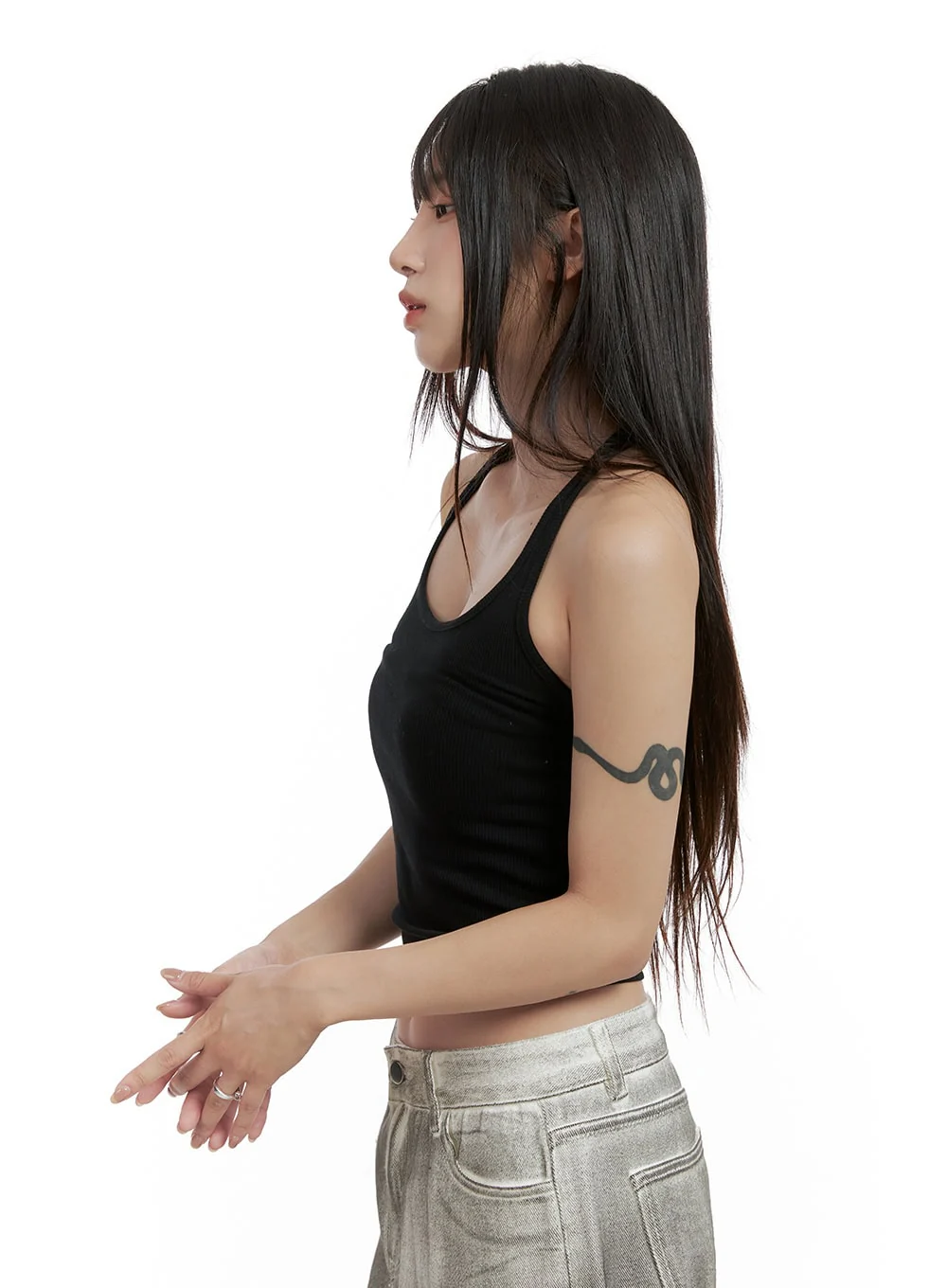 Solid Halter Neck Crop Top CL424 - Image 5