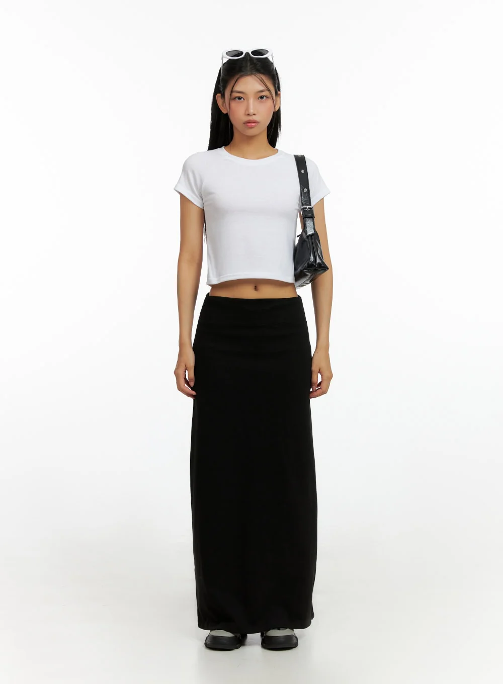 Solid Maxi Skirt IL419 - Image 3