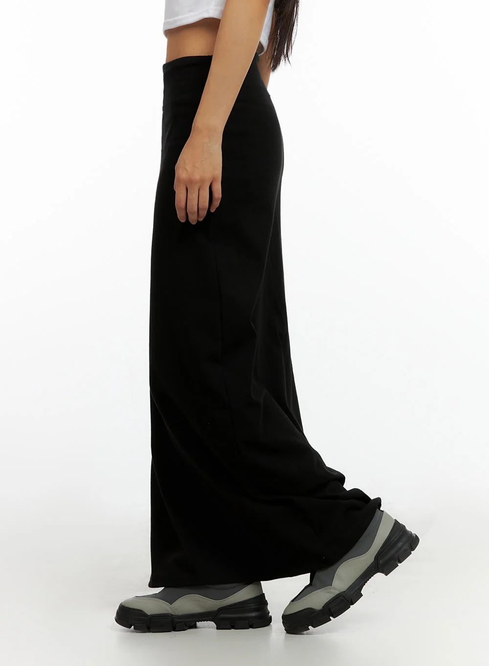 Solid Maxi Skirt IL419 - Image 4