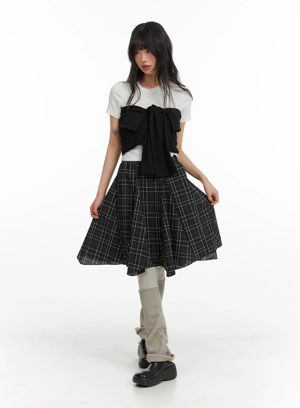 Solid Tie Front Tube Top CM413 - Image 2