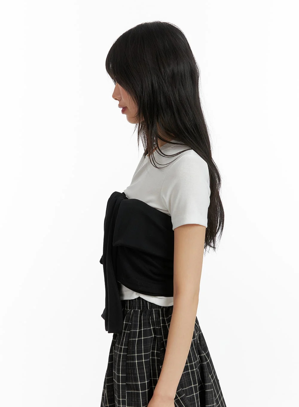Solid Tie Front Tube Top CM413 - Image 3