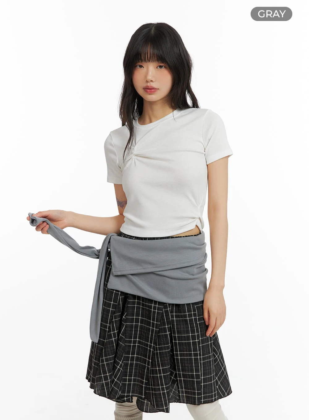Solid Tie Front Tube Top CM413 - Image 6