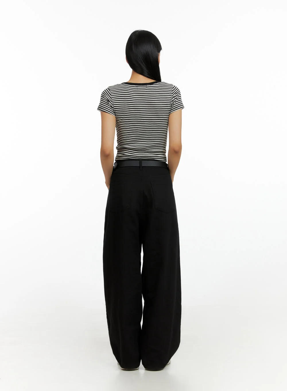 Solid Wide Leg Pants IL419 - Image 6
