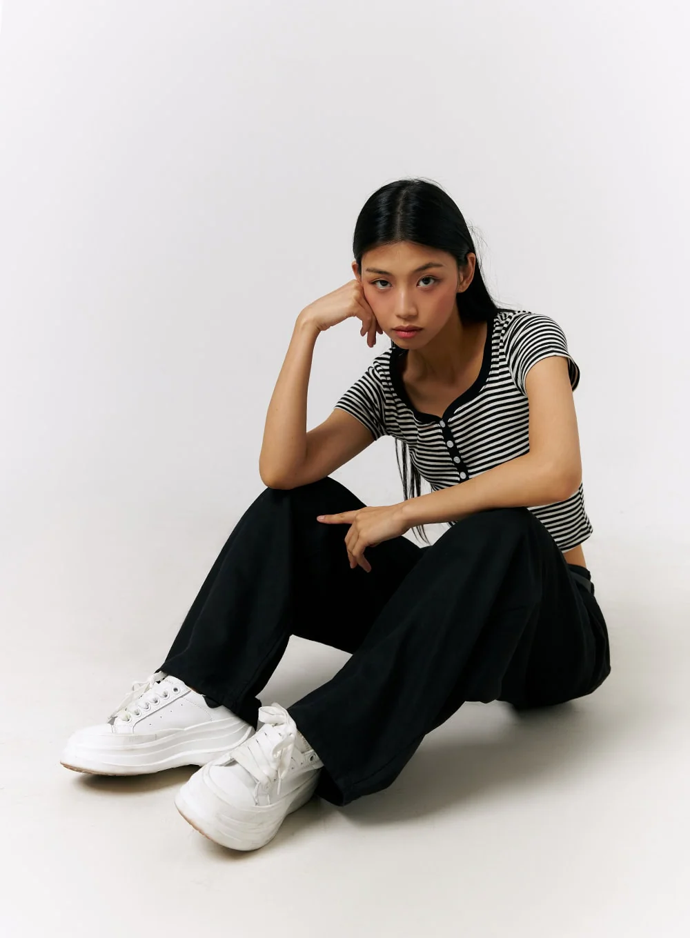 Solid Wide Leg Pants IL419 - Image 7