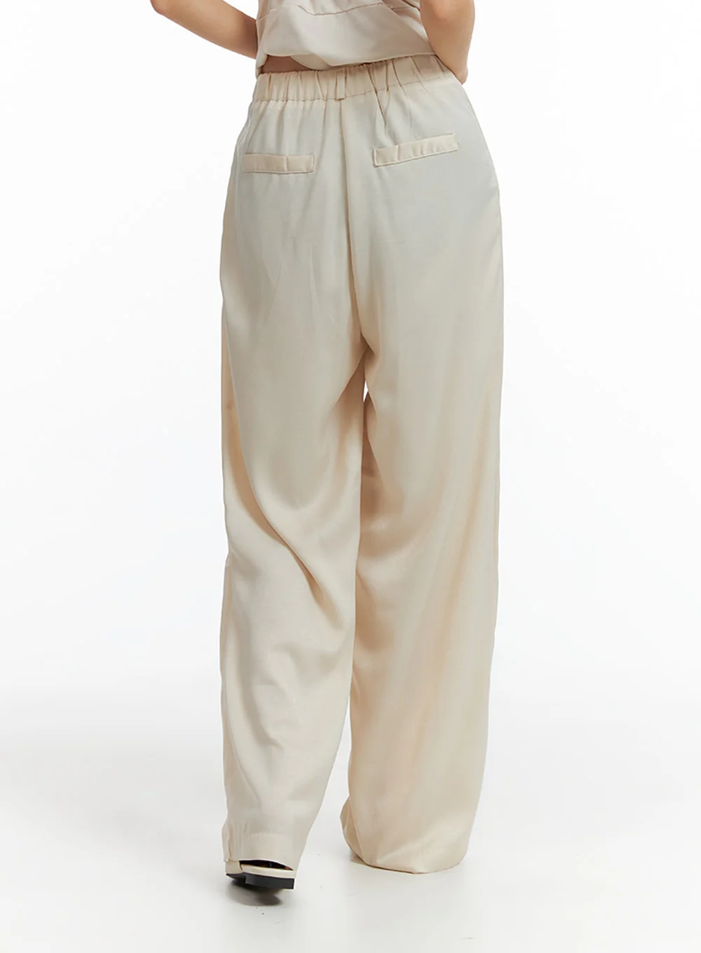 Solid Wide Leg Trousers IF402 - Image 5