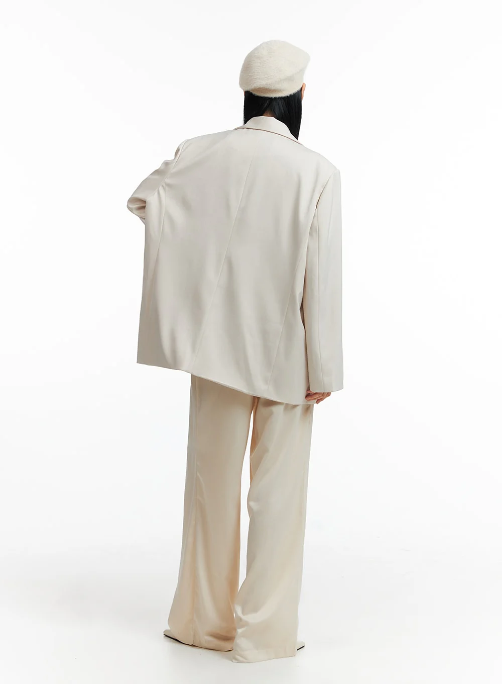 Solid Wide Leg Trousers IF402 - Image 8