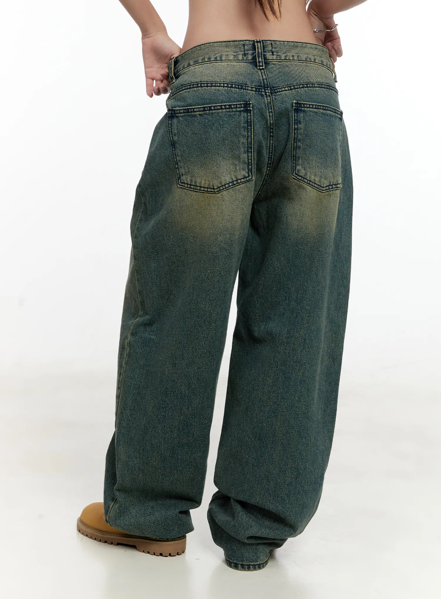 Sooyoung Baggy Vintage Wash Jeans CL531 - Image 7