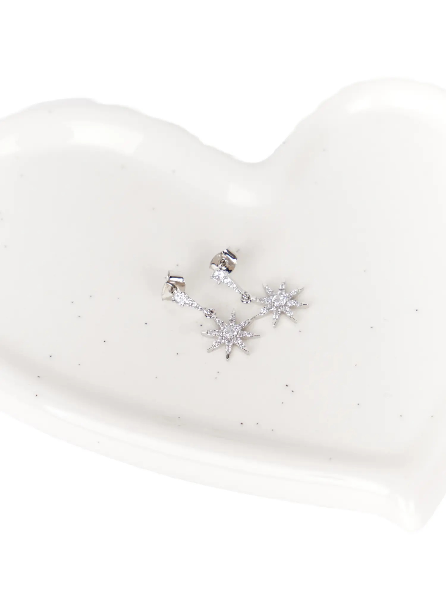 Sparkling Star Drop Earrings CA517 - Image 6