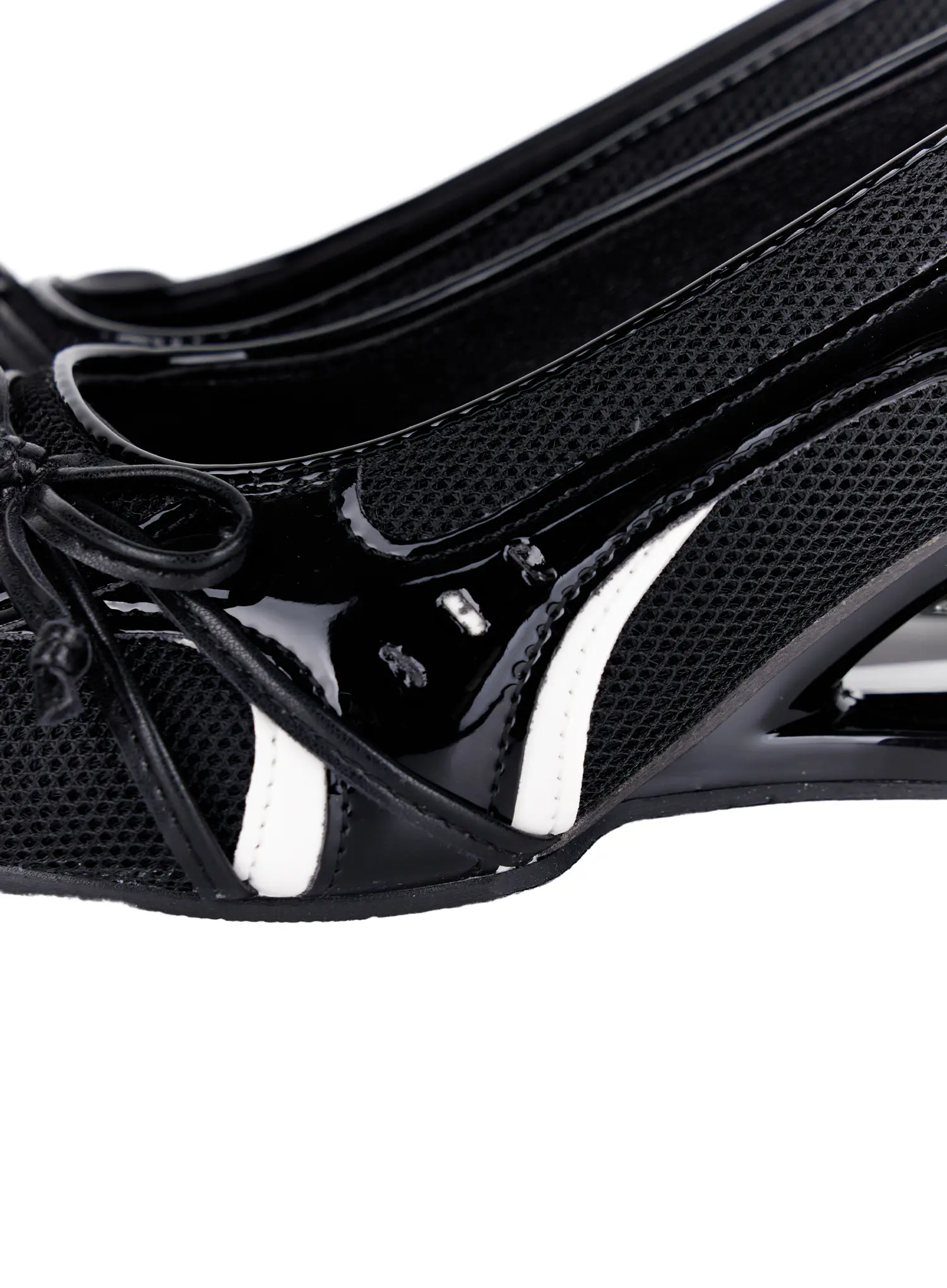 Sporty Mesh Wedge Stilettos CA521 - Image 9
