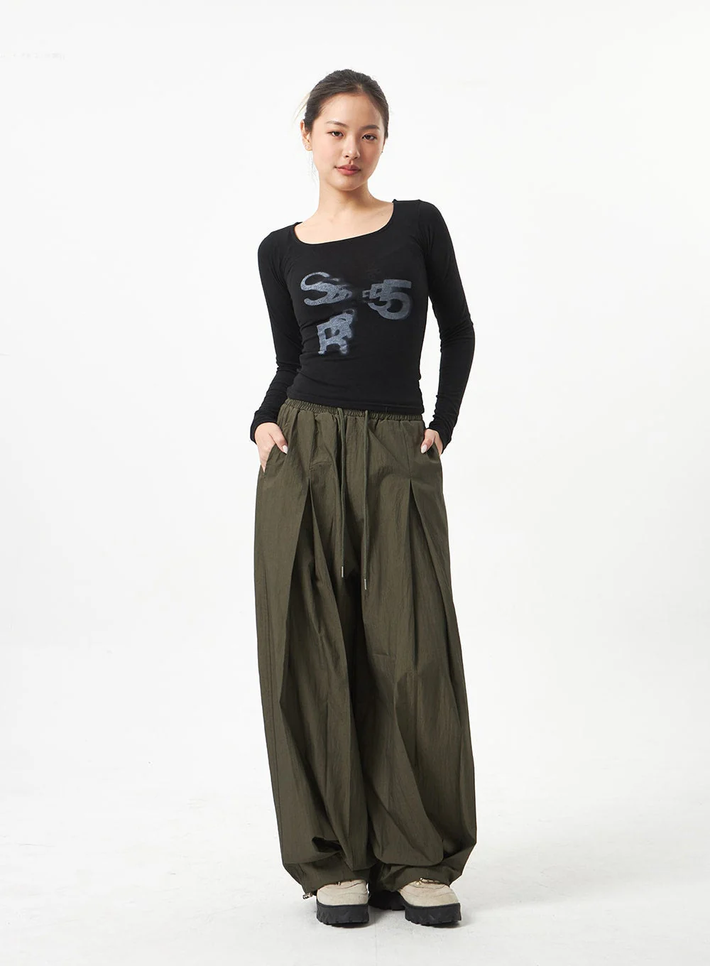 Square Neck Cropped Top CA318 - Image 4
