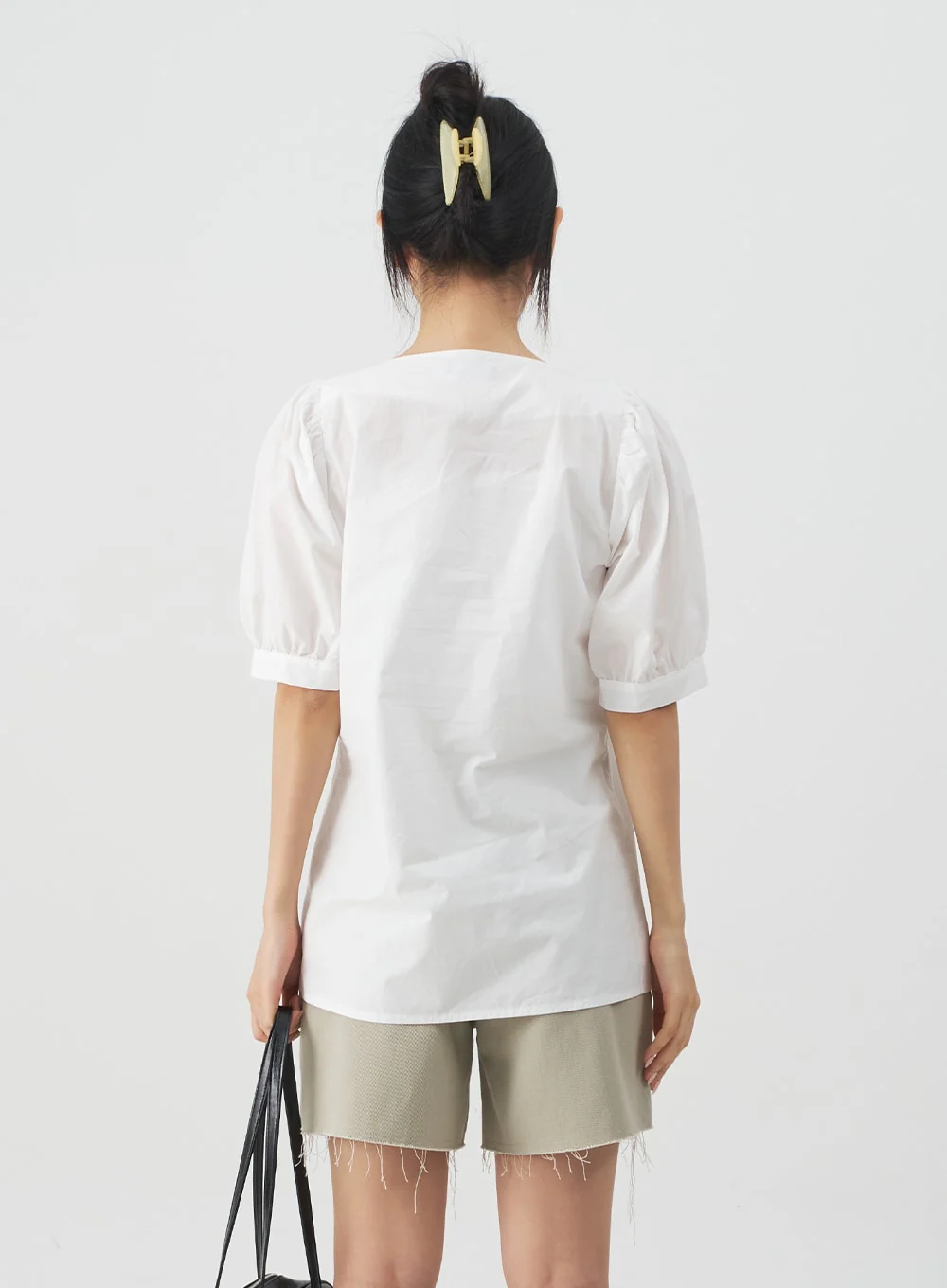 Square Neck Short Sleeve Blouse CY27 - Image 8