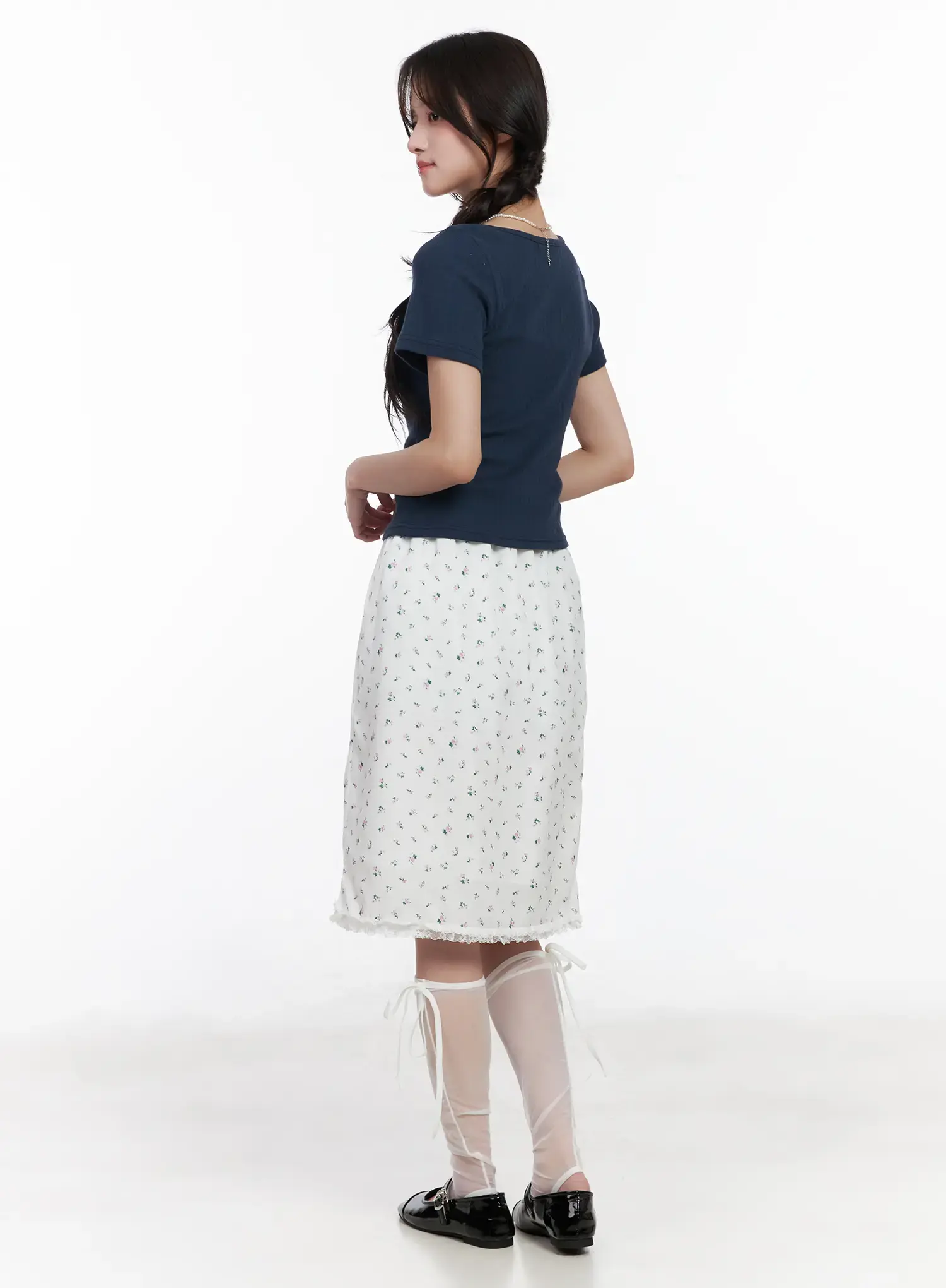 Square Neck Short Sleeve Tee CM527 - Image 5