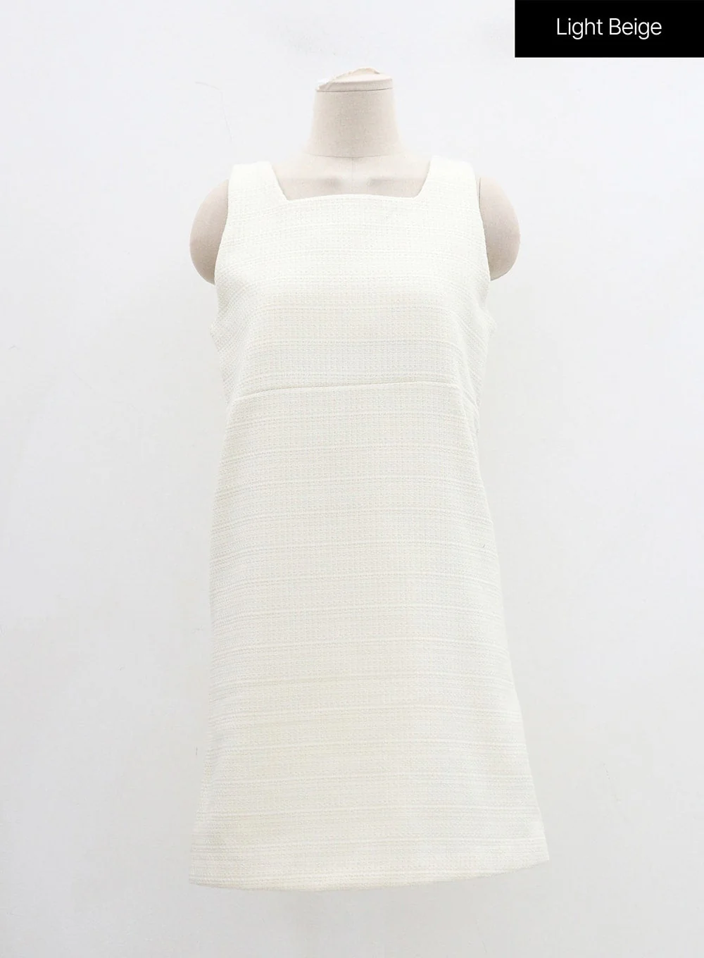 Square Neck Sleeveless Tweed Mini Dress OD29 - Image 17