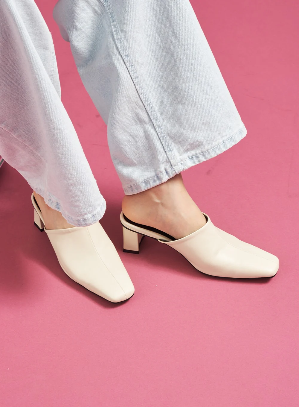 Square Toe Heeled Mules CJ27 - Image 2