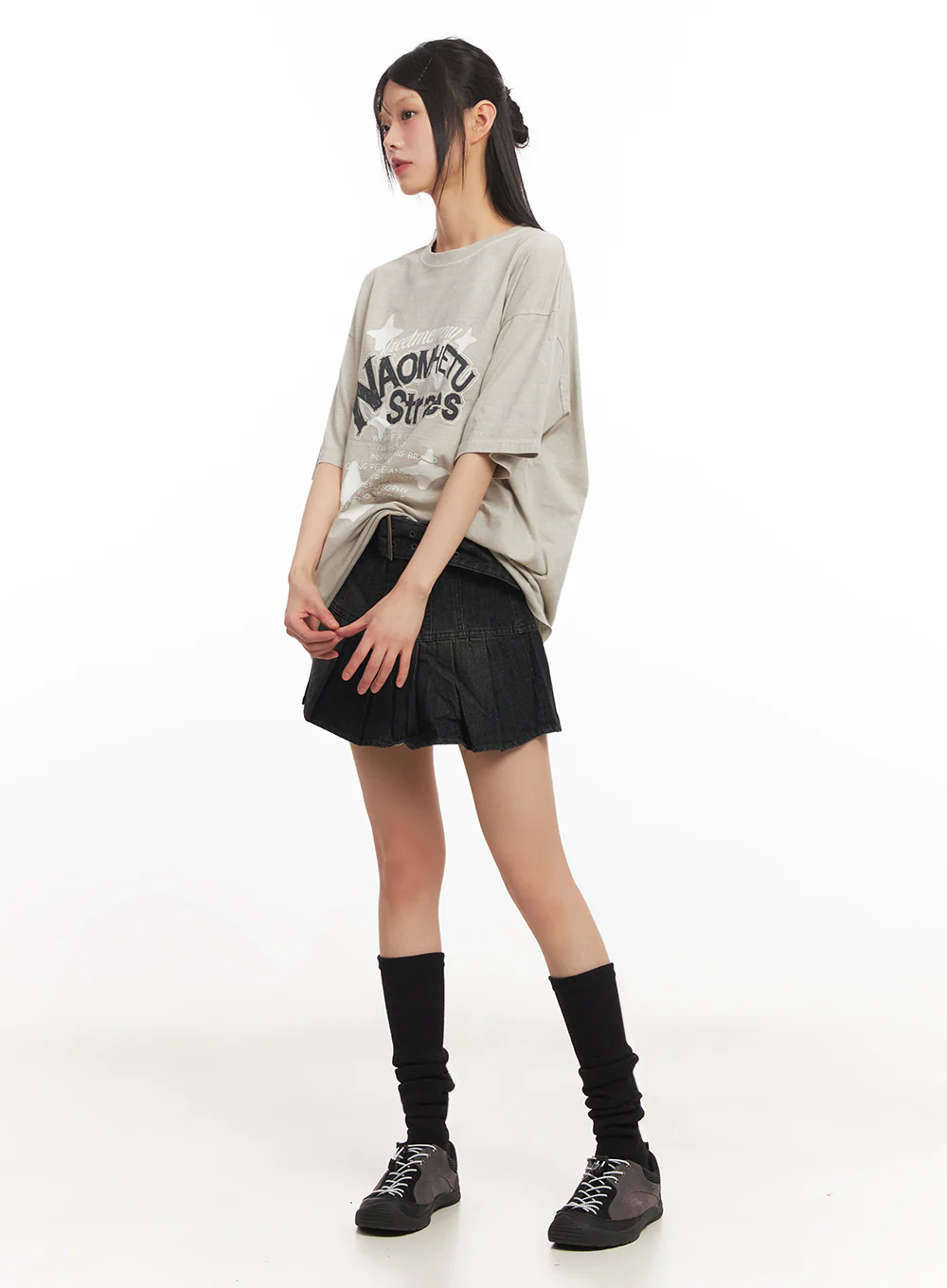 Star Graphic Cotton T-Shirt IY502 - Image 12