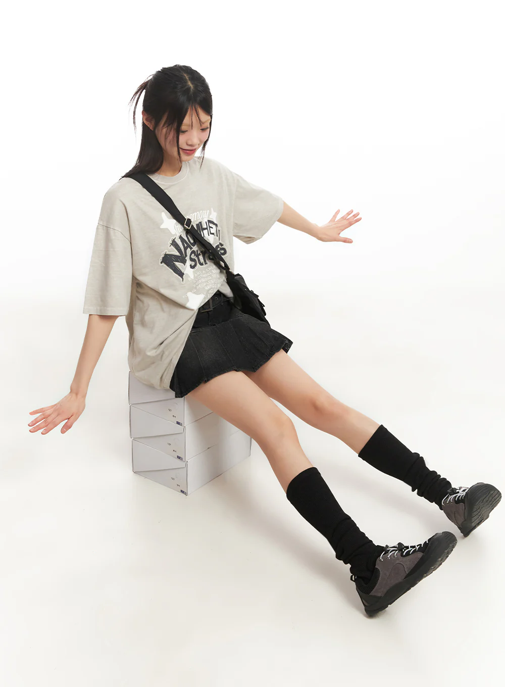 Star Graphic Cotton T-Shirt IY502 - Image 14